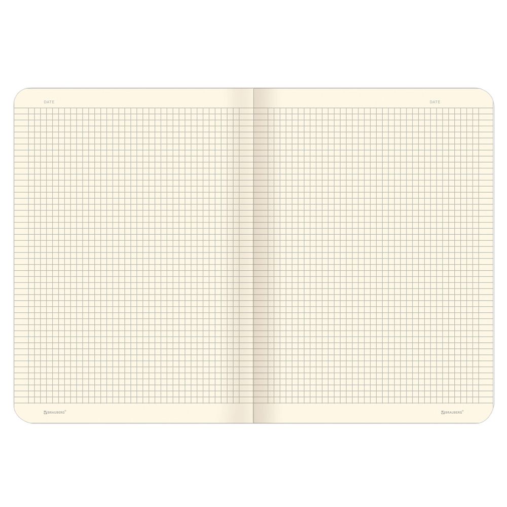 Тетради 60 л. в клетку обложка SoftTouch, НАБОР 2 шт., бежевая бумага 70 г/м2, сшивка, B5 (179х250 мм), FANTASY, BRAUBERG