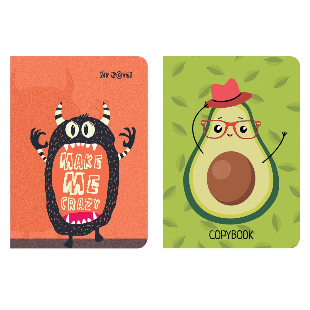 Тетради 60 л. в линию обложка SoftTouch, НАБОР 2 шт., бежевая бумага 70 г/м2, сшивка, B5 (179х250 мм), КОНТРАСТ, BRAUBERG