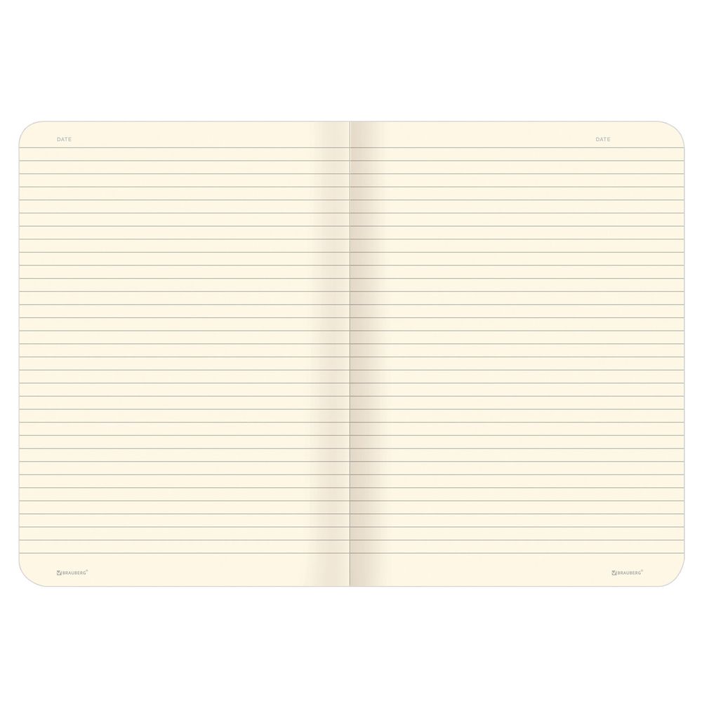 Тетради 60 л. в линию обложка SoftTouch, НАБОР 2 шт., бежевая бумага 70 г/м2, сшивка, B5 (179х250 мм), КОНТРАСТ, BRAUBERG