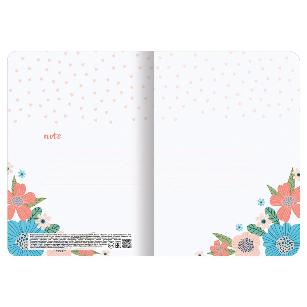 Тетради-скетчбуки 60 л. обложка SoftTouch, НАБОР 2 шт., бежевая бумага 70 г/м2, сшивка, B5 (179х250 мм), ROMANTIC, BRAUBERG