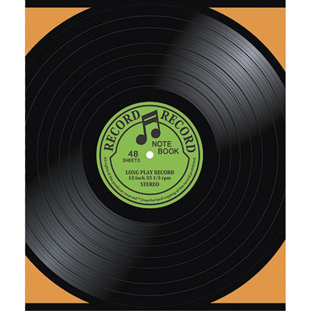 Тетрадь А5, 96 л., ПЗБМ, скоба, клетка, ламинация, выборочный лак, флуоресцент, "Винил" (5 видов)