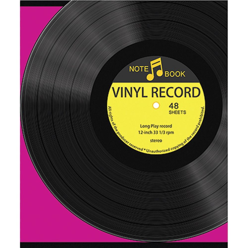 Тетрадь А5, 96 л., ПЗБМ, скоба, клетка, ламинация, выборочный лак, флуоресцент, "Винил" (5 видов)