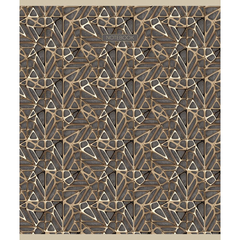 Тетрадь А5, 96 л., ПЗБМ, скоба, клетка, фольга, ламинация, выборочный лак, 