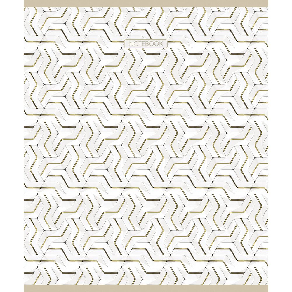 Тетрадь А5, 96 л., ПЗБМ, скоба, клетка, фольга, ламинация, выборочный лак, 