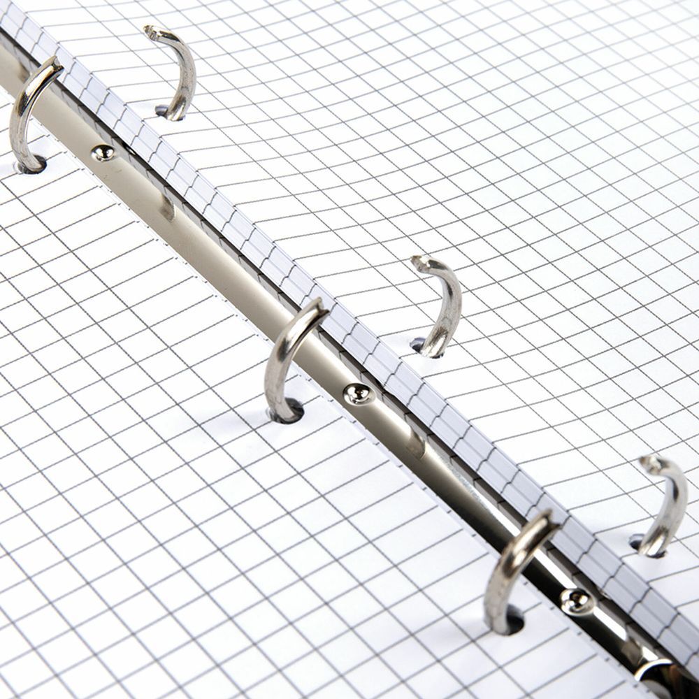 Тетрадь на кольцах А5 (180х220 мм), 80 листов, под кожу, клетка, BRAUBERG VISTA, Ultraviolet