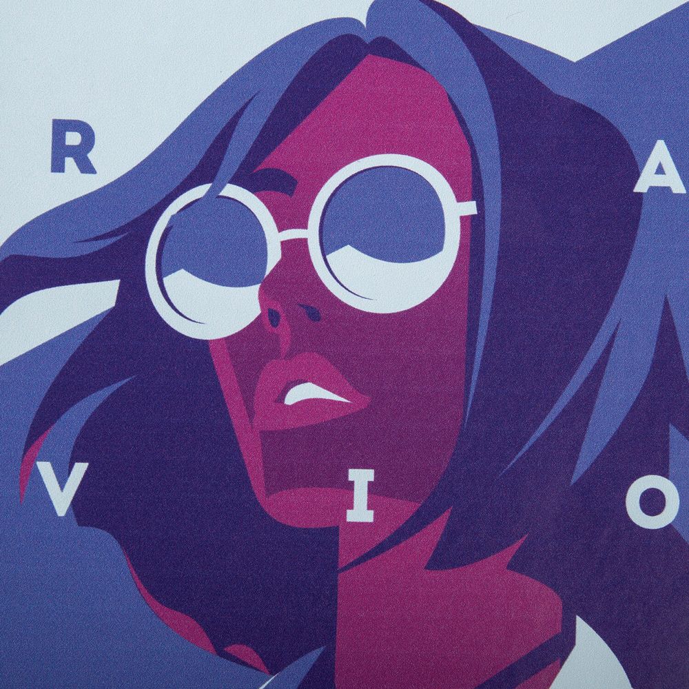 Тетрадь на кольцах А5 (180х220 мм), 80 листов, под кожу, клетка, BRAUBERG VISTA, Ultraviolet