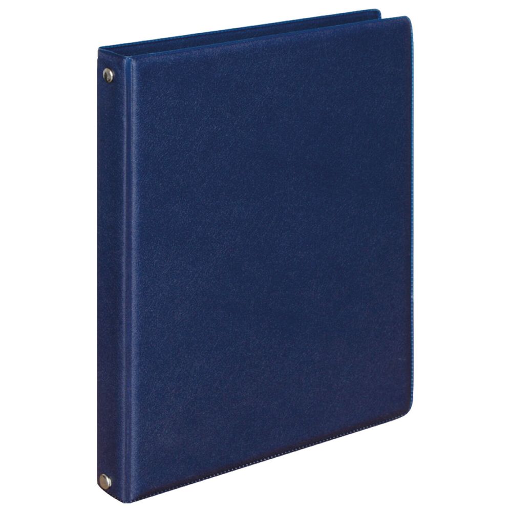 Тетрадь на кольцах А5 (180х220 мм), 80 листов, обложка ПВХ, клетка, BRAUBERG, синий