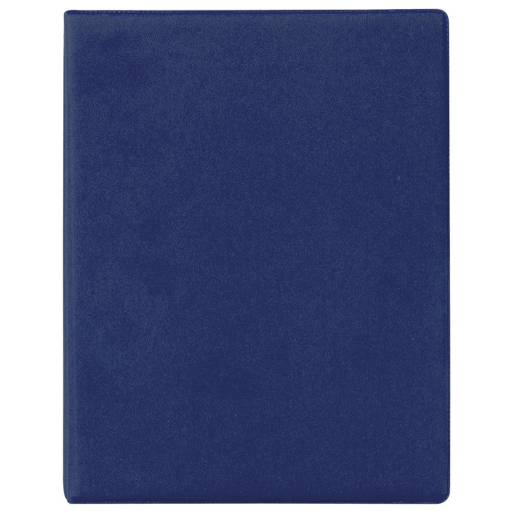 Тетрадь на кольцах А5 (180х220 мм), 80 листов, обложка ПВХ, клетка, BRAUBERG, синий