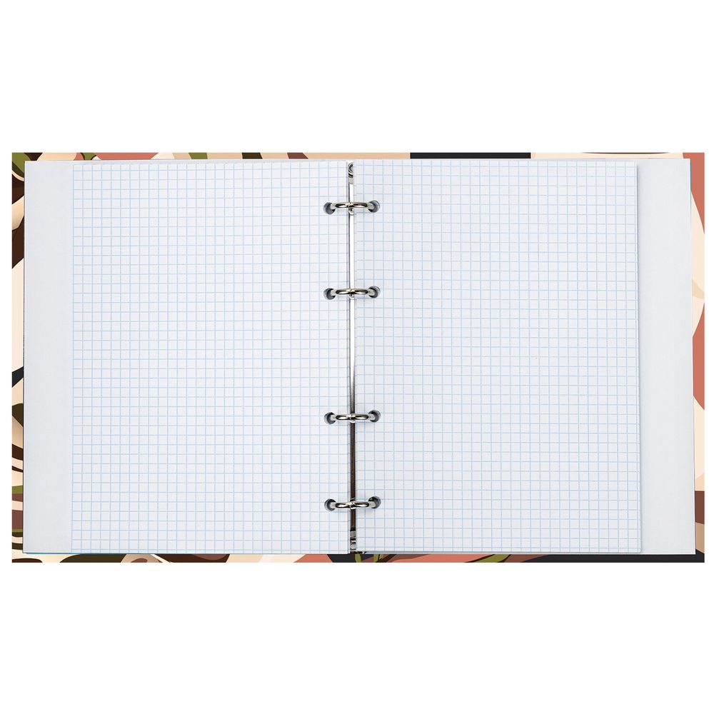 Тетрадь на кольцах А5 (175х215 мм), 120 листов, твердый картон, клетка, BRAUBERG, Vision