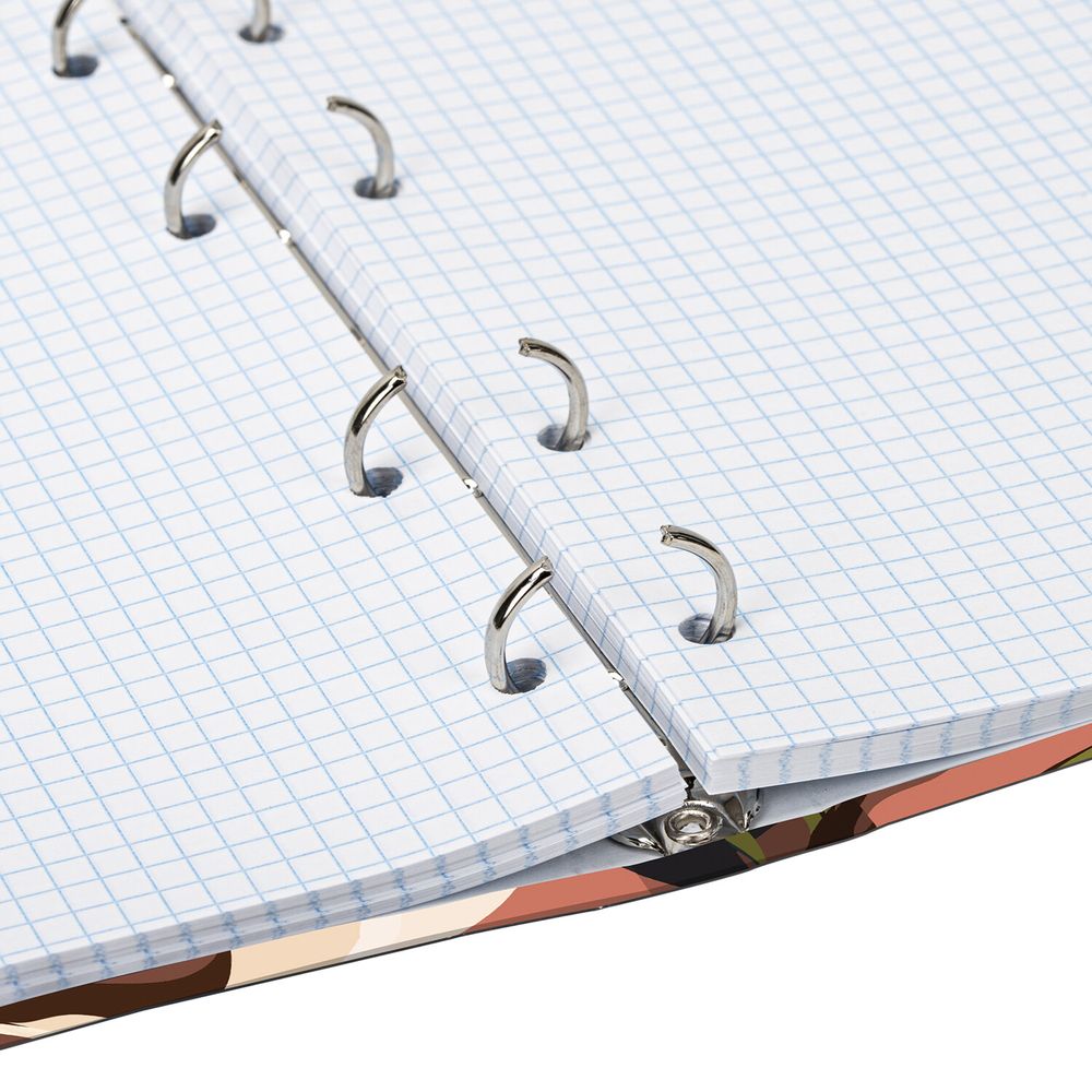 Тетрадь на кольцах А5 (175х215 мм), 120 листов, твердый картон, клетка, BRAUBERG, Vision