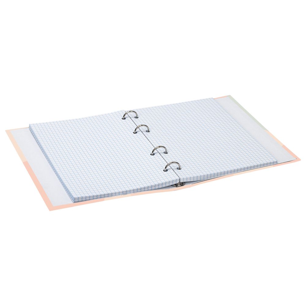 Тетрадь на кольцах А5 (175х215 мм), 120 листов, твердый картон, клетка, BRAUBERG, Девушка