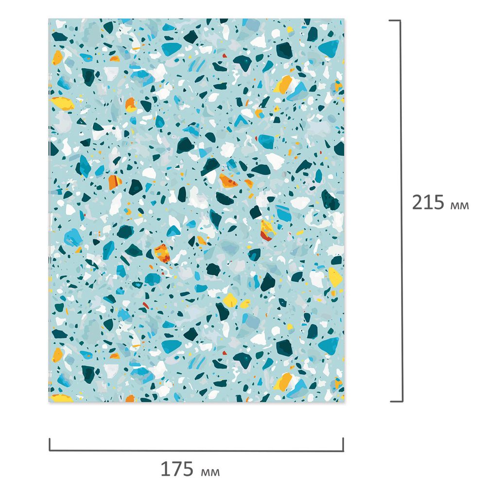 Тетрадь на кольцах А5 (175х215 мм), 120 листов, твердый картон, клетка, BRAUBERG, Абстракция