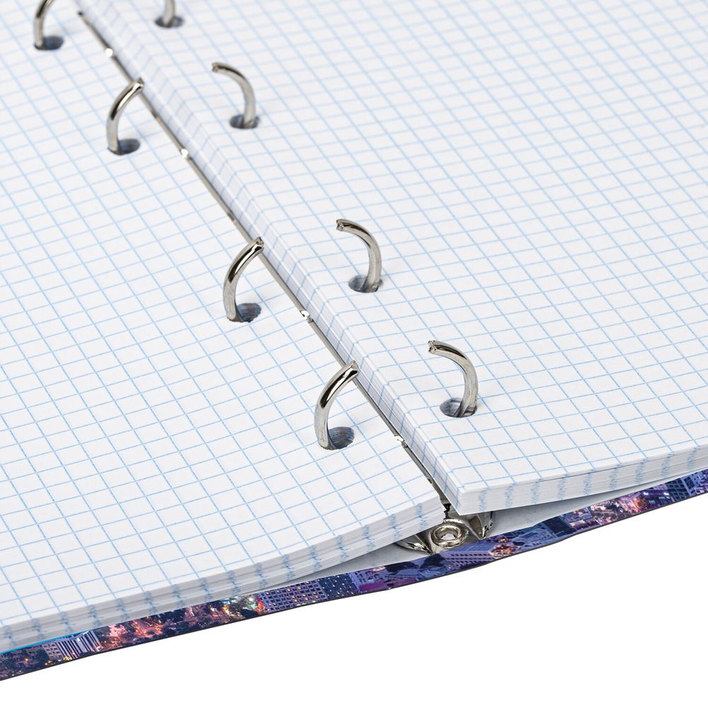 Тетрадь на кольцах А5 (175х215 мм), 120 листов, твердый картон, клетка, BRAUBERG, Travel