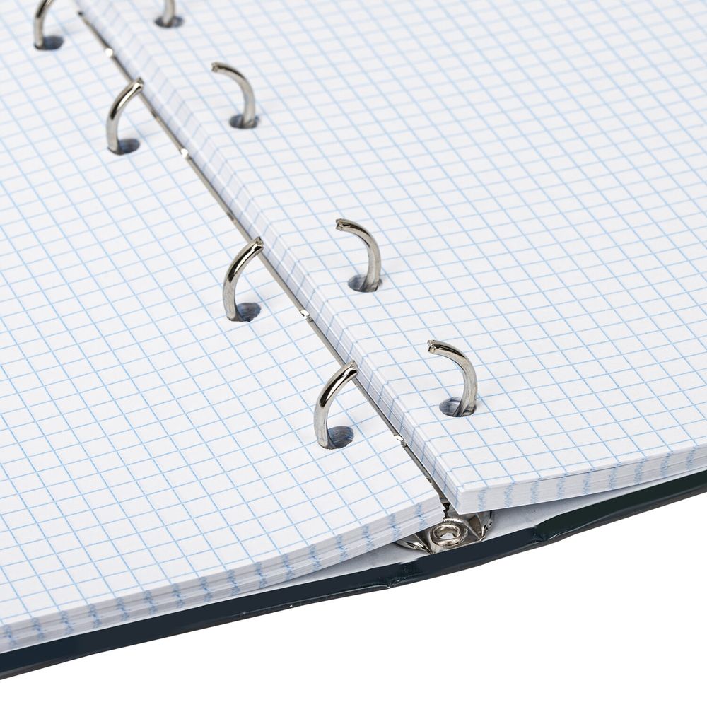 Тетрадь на кольцах А5 (175х215 мм), 120 листов, твердый картон, клетка, BRAUBERG, Cyber