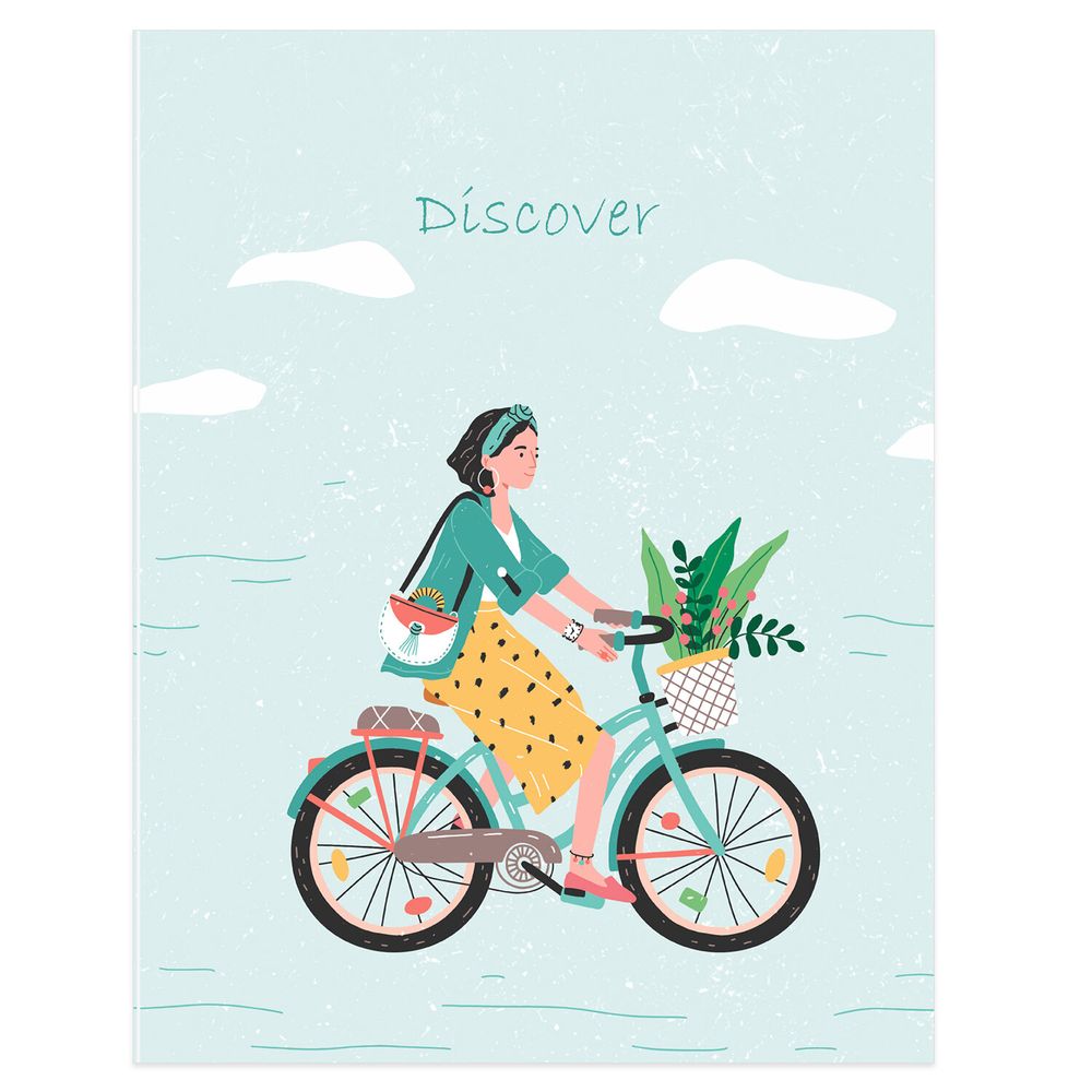 Тетрадь на кольцах А5 (175х215 мм), 120 листов, твердый картон, клетка, BRAUBERG, Discover