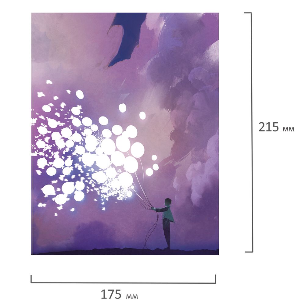 Тетрадь на кольцах А5 (175х215 мм), 160 листов, твердый картон, клетка, BRAUBERG, "Anime Dreams"