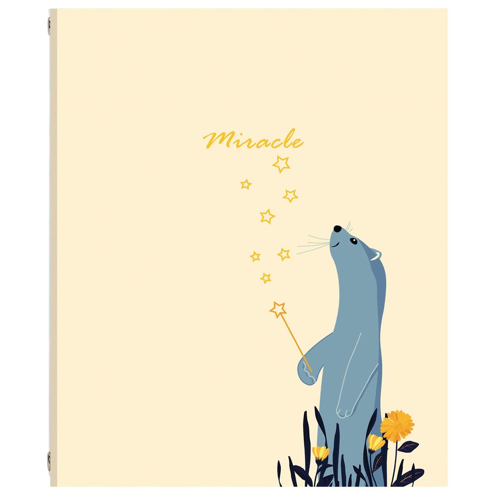 Тетрадь на кольцах А5 (175х215 мм), 240 листов, твердый картон, клетка, BRAUBERG, Miracle