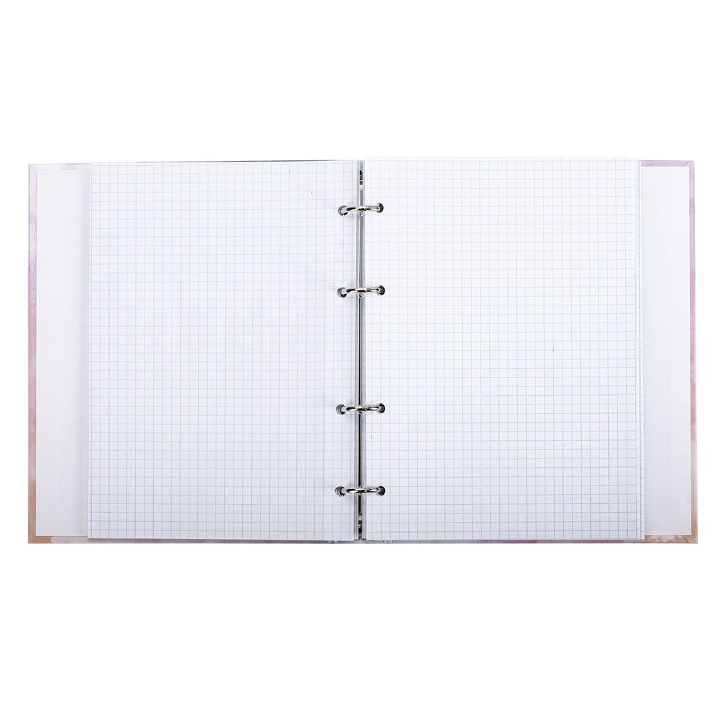 Тетрадь на кольцах А5 (175х215 мм), 240 листов, твердый картон, клетка, BRAUBERG, Cloud