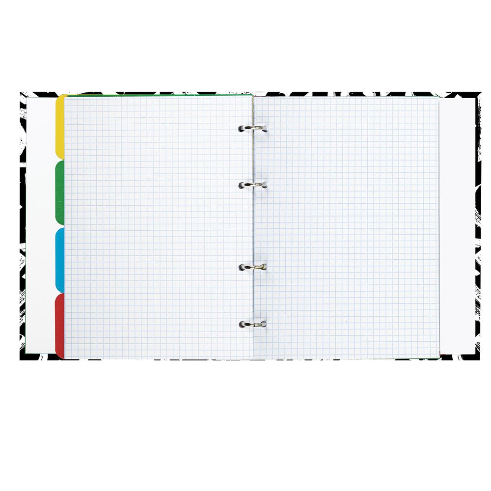 Тетрадь на кольцах А5 (175х215 мм), 240 листов, твердый картон, клетка, с разделителями, BRAUBERG, Calligraphy