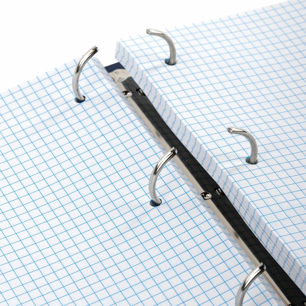 Тетрадь на кольцах БОЛЬШАЯ А4 (210х305 мм), 100 листов, твердый картон, клетка, BRAUBERG, Dark