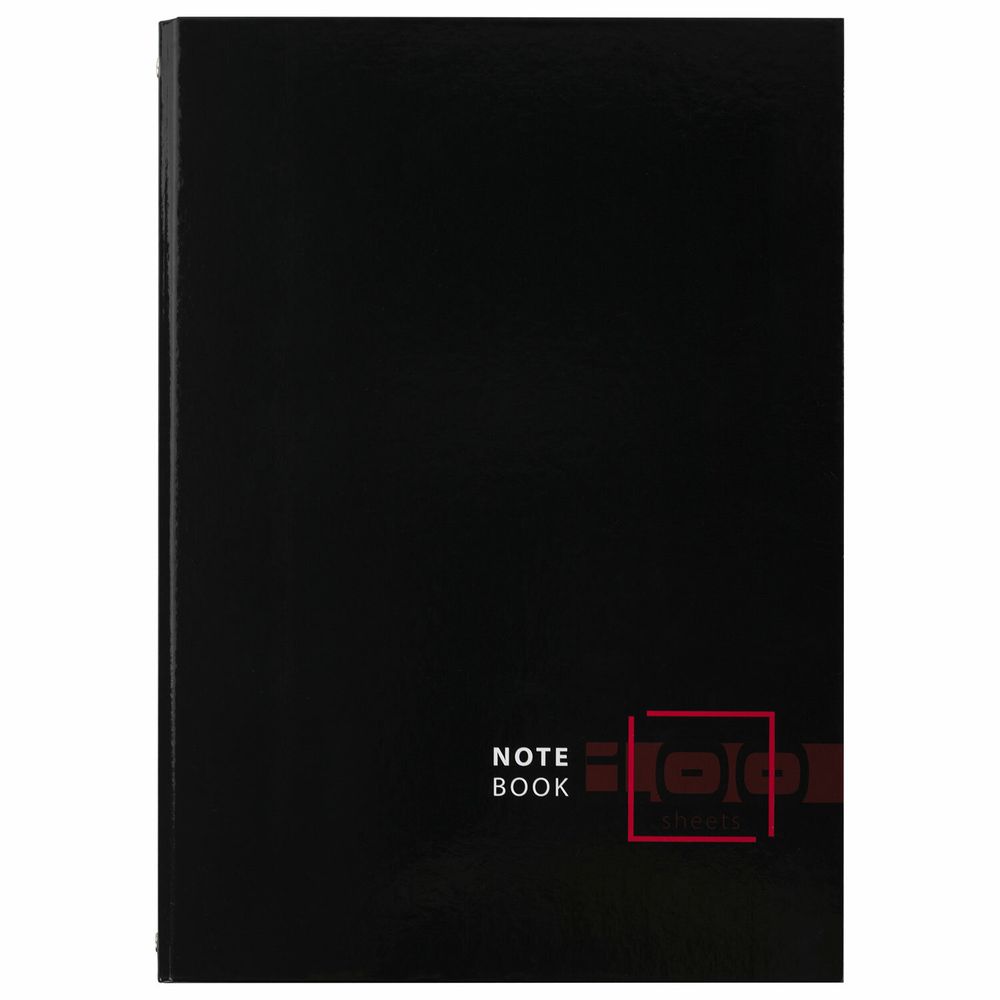 Тетрадь на кольцах БОЛЬШАЯ А4 (210х305 мм), 100 листов, твердый картон, клетка, BRAUBERG, Dark