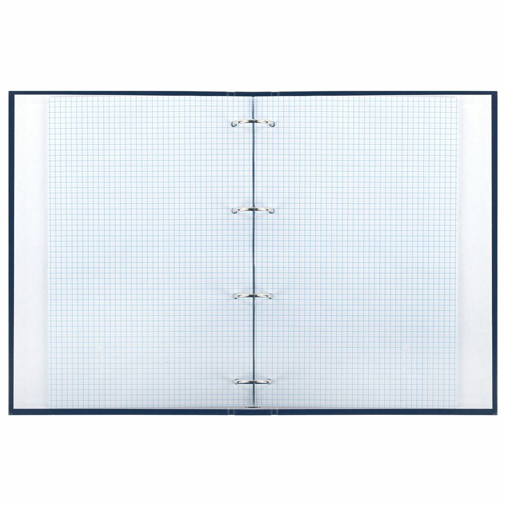 Тетрадь на кольцах БОЛЬШАЯ А4 (210х305 мм), 100 листов, твердый картон, клетка, BRAUBERG, Shade
