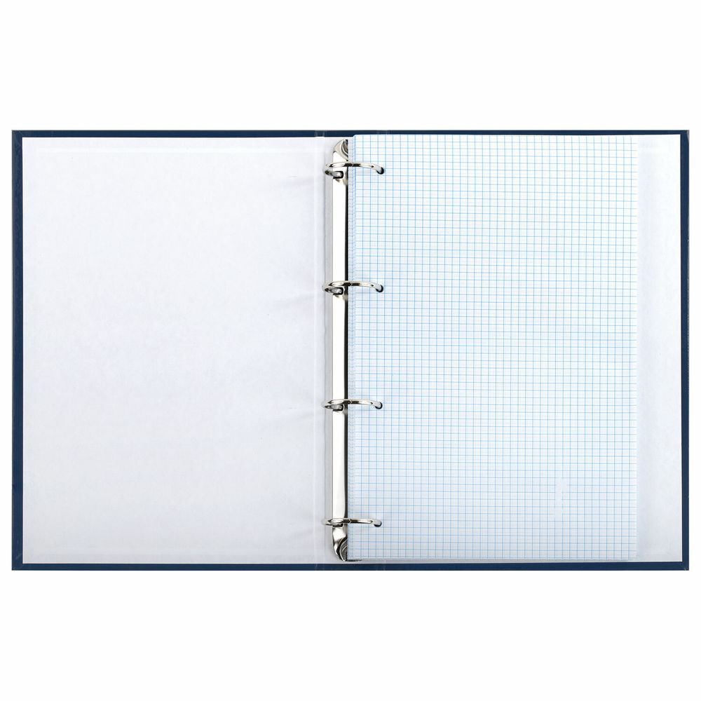 Тетрадь на кольцах БОЛЬШАЯ А4 (210х305 мм), 100 листов, твердый картон, клетка, BRAUBERG, Shade