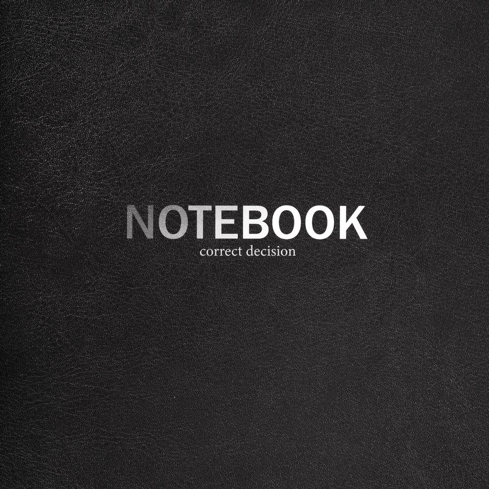 Тетрадь на кольцах БОЛЬШАЯ А4 (240х310 мм), 120 л., под кожу, BRAUBERG VISTA, Black