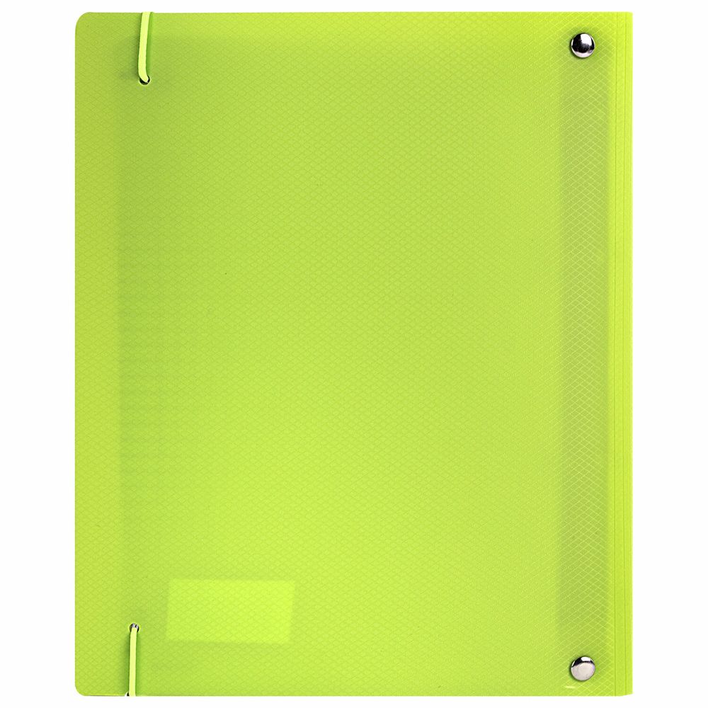 Тетрадь на кольцах А5 175х220 мм, 120 л., пластик, с резинкой, BRAUBERG, Салатовый