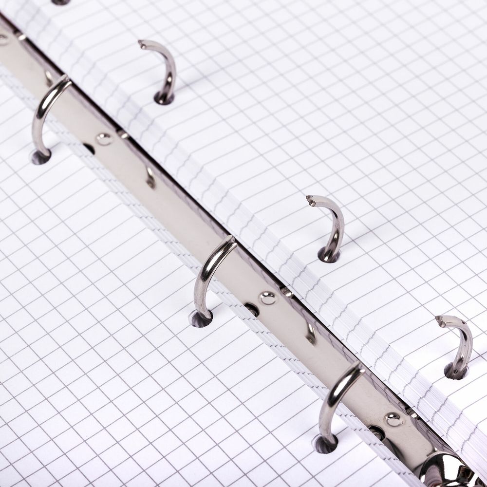 Тетрадь на кольцах А5 175х220 мм, 120 л., пластик, с резинкой, BRAUBERG, Сиреневый