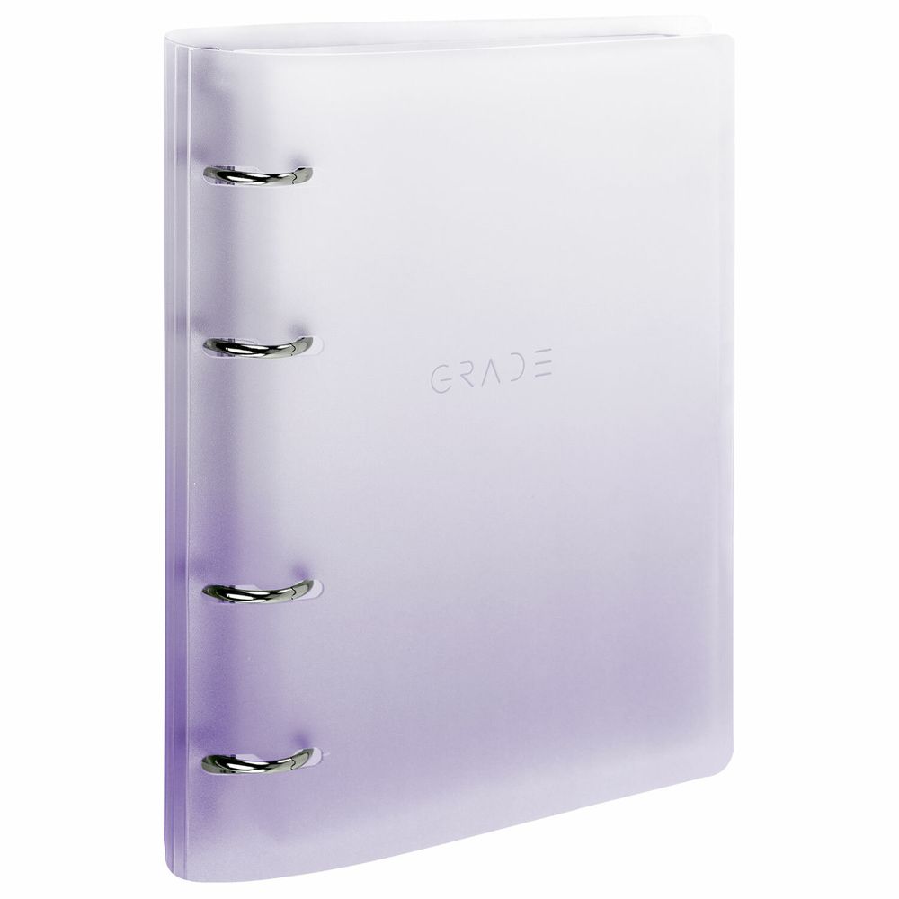 Тетрадь на кольцах А5 175х220 мм, 120 л., пластик, с разделителями, BRAUBERG, Фиолетовый