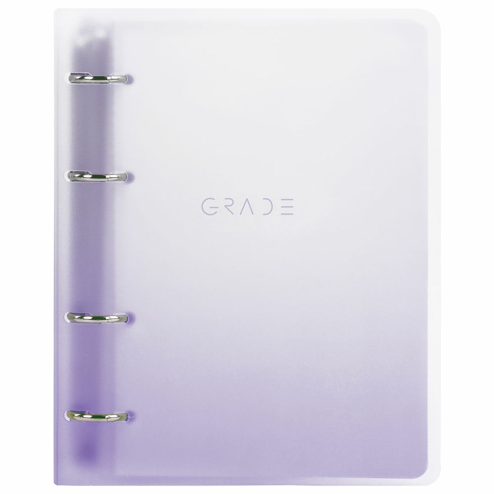 Тетрадь на кольцах А5 175х220 мм, 120 л., пластик, с разделителями, BRAUBERG, Фиолетовый