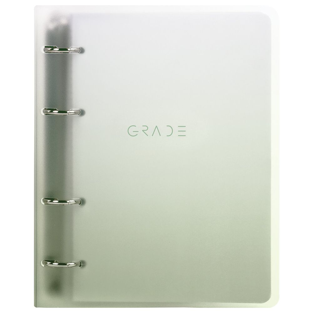 Тетрадь на кольцах А5 175х220 мм, 120 л., пластик, с разделителями, BRAUBERG, Зеленый