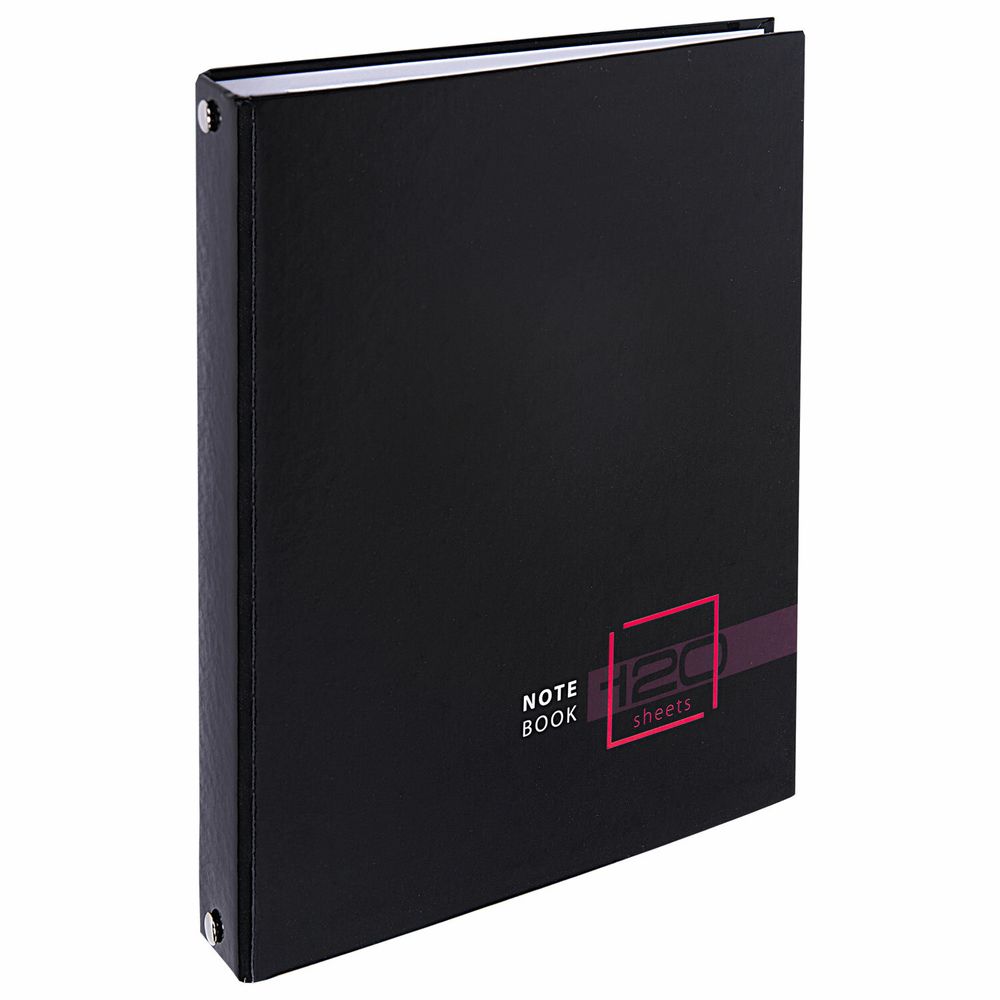 Тетрадь на кольцах А5 175х215 мм, 120 листов, твердый картон, клетка, BRAUBERG, "Dark"