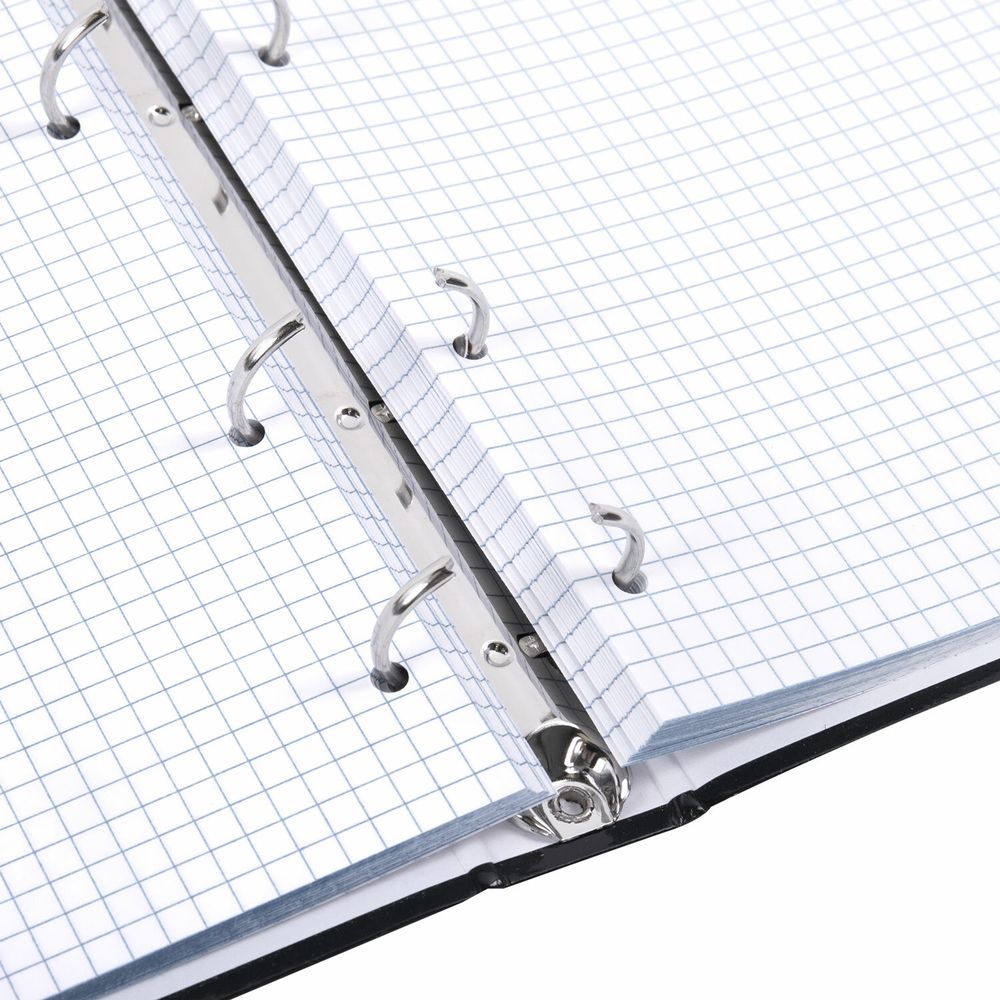 Тетрадь на кольцах А5 175х215 мм, 120 листов, твердый картон, клетка, BRAUBERG, "Dark"