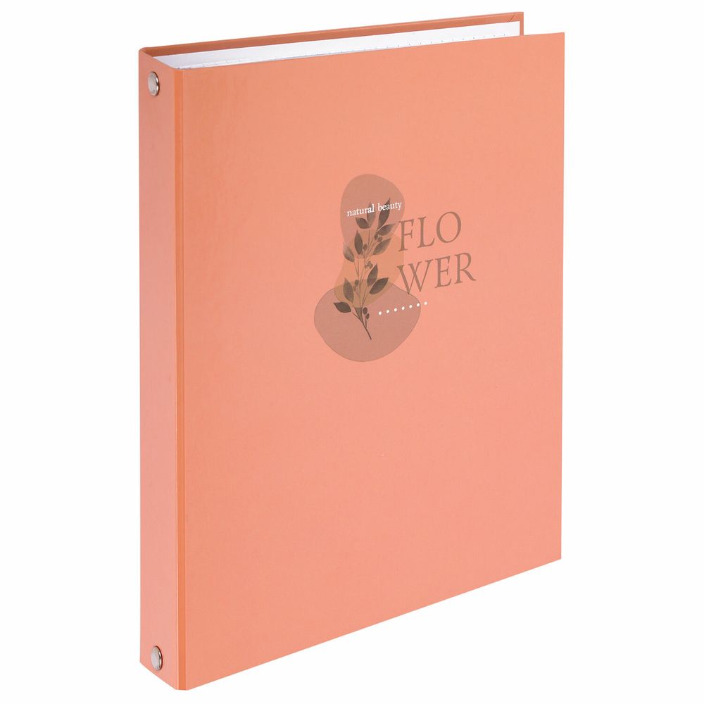 Тетрадь на кольцах А5 175х215 мм, 120 листов, твердый картон, клетка, BRAUBERG, "Pastel Flower"