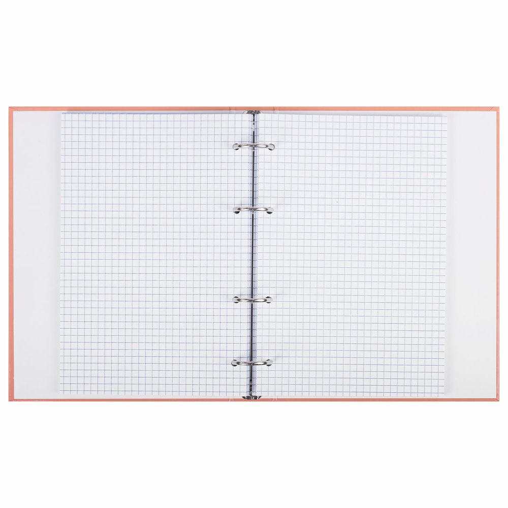 Тетрадь на кольцах А5 175х215 мм, 120 листов, твердый картон, клетка, BRAUBERG, "Pastel Flower"