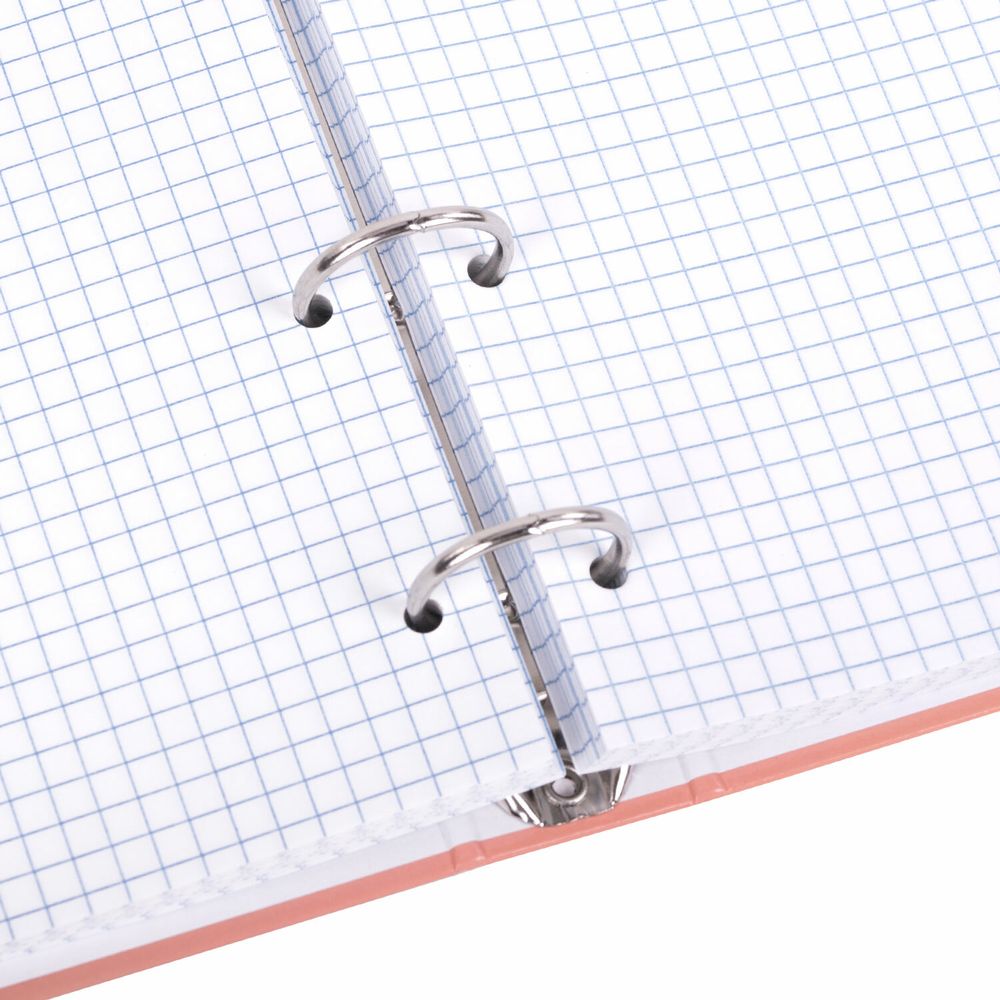 Тетрадь на кольцах А5 175х215 мм, 120 листов, твердый картон, клетка, BRAUBERG, "Pastel Flower"