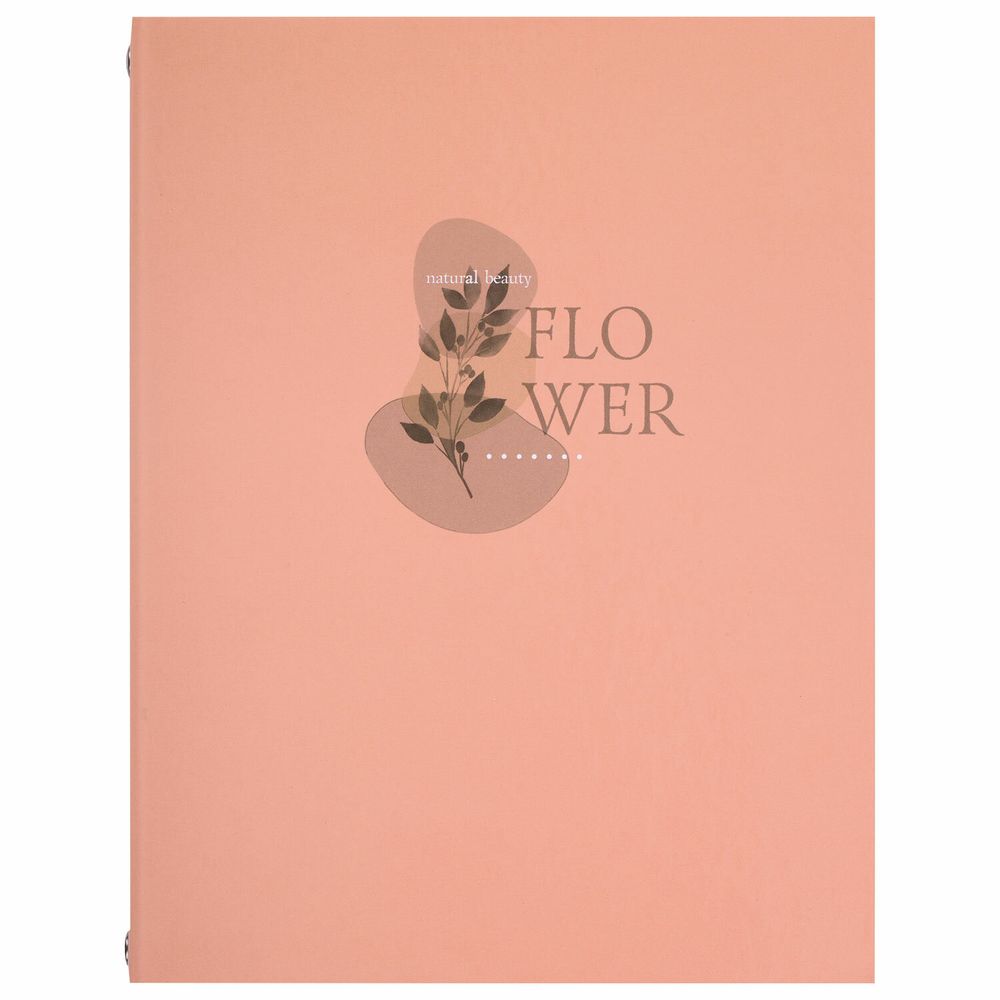 Тетрадь на кольцах А5 175х215 мм, 120 листов, твердый картон, клетка, BRAUBERG, "Pastel Flower"