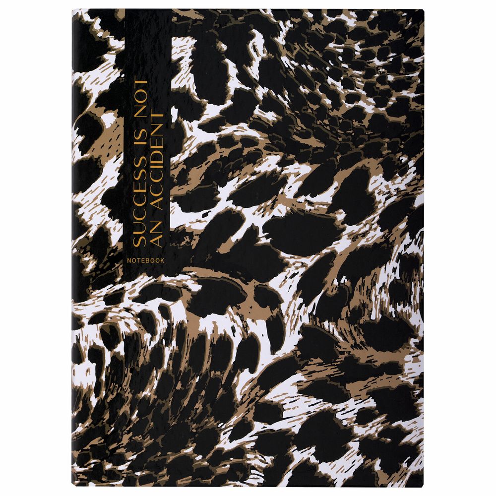 Тетрадь на кольцах А5 175х215 мм, 120 листов, твердый картон, клетка, BRAUBERG, "Leopard"