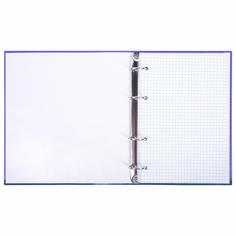 Тетрадь на кольцах А5 175х215 мм, 120 листов, твердый картон, клетка, BRAUBERG, "Monocolor"