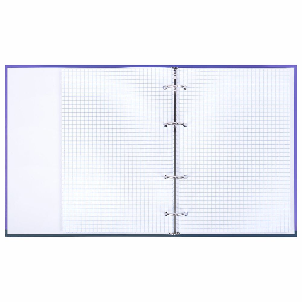 Тетрадь на кольцах А5 175х215 мм, 120 листов, твердый картон, клетка, BRAUBERG, "Monocolor"