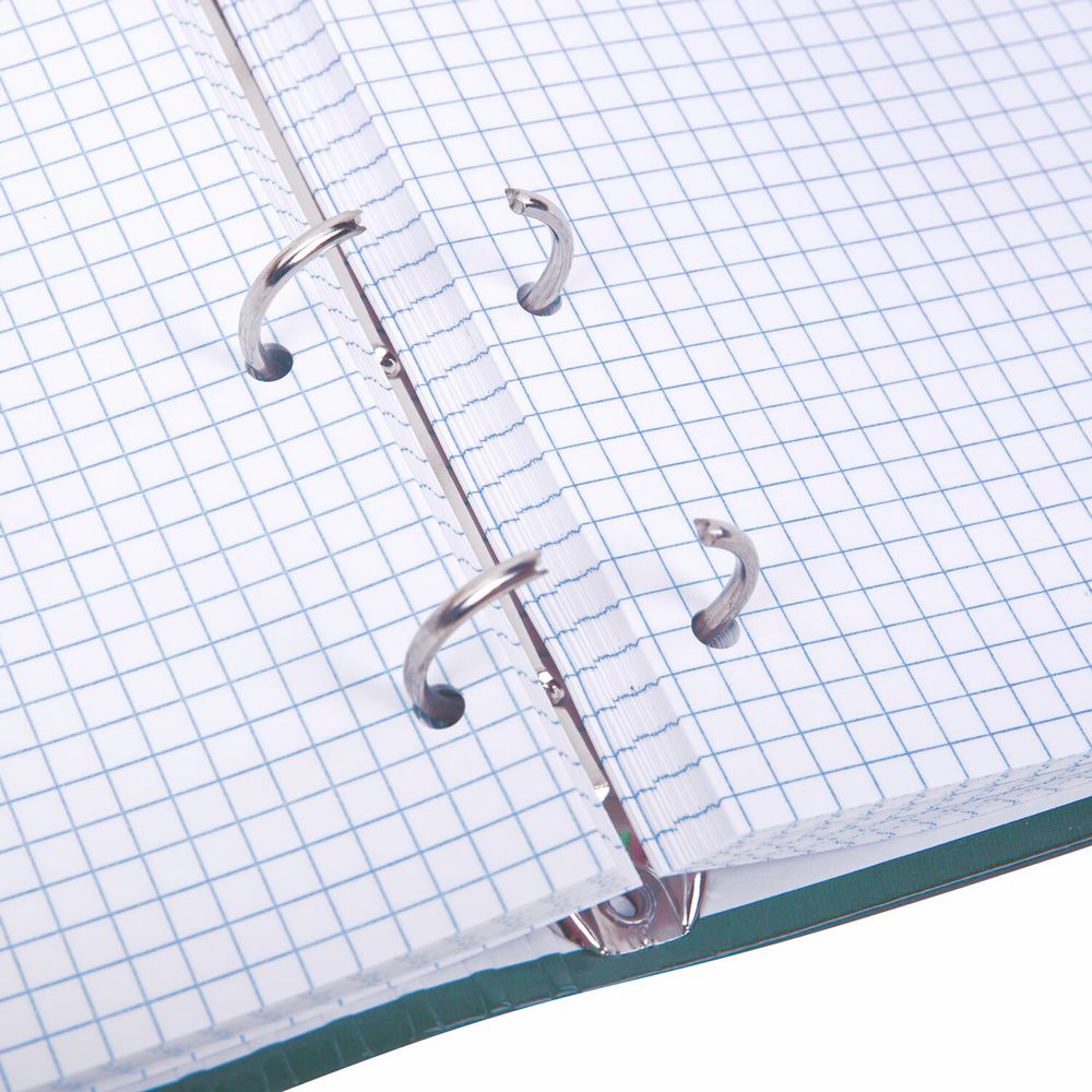 Тетрадь на кольцах А5 175х215 мм, 120 листов, твердый картон, клетка, BRAUBERG, "Monocolor"