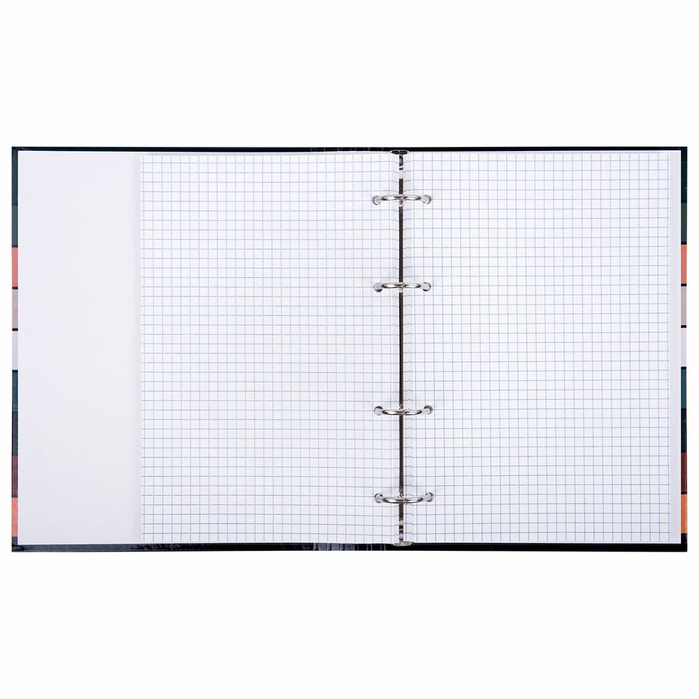 Тетрадь на кольцах А5 175х215 мм, 120 листов, твердый картон, клетка, BRAUBERG, "Classic"