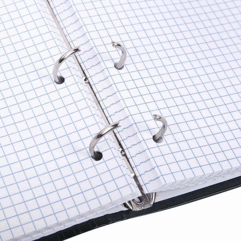 Тетрадь на кольцах А5 175х215 мм, 120 листов, твердый картон, клетка, BRAUBERG, "Classic"