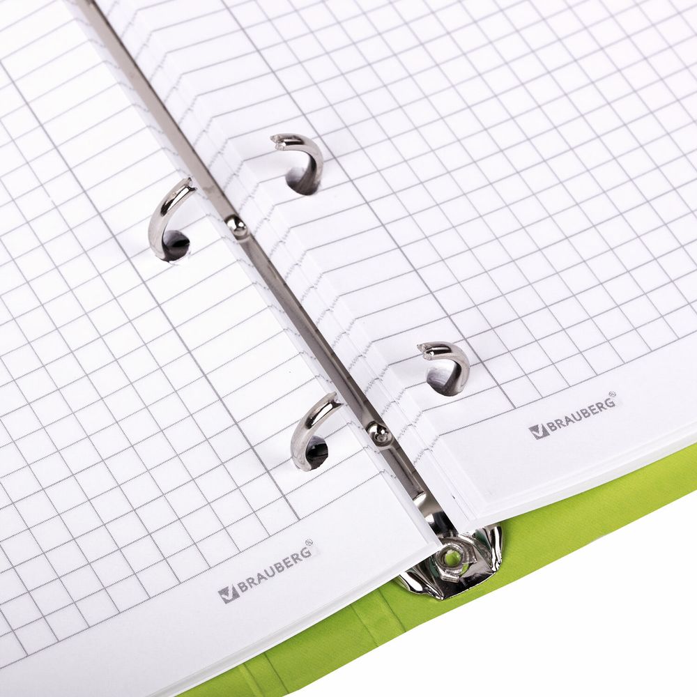 Тетрадь на кольцах А5 160х212 мм, 120 листов, картон, выборочный лак, клетка, BRAUBERG, "Капибары"