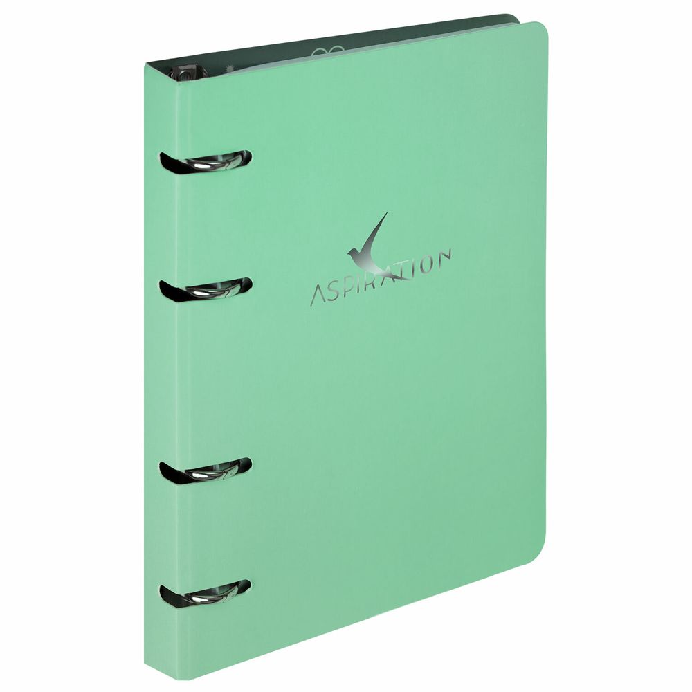 Тетрадь на кольцах А5 160х212 мм, 120 листов, картон, фольга, клетка, BRAUBERG, "Pastel"