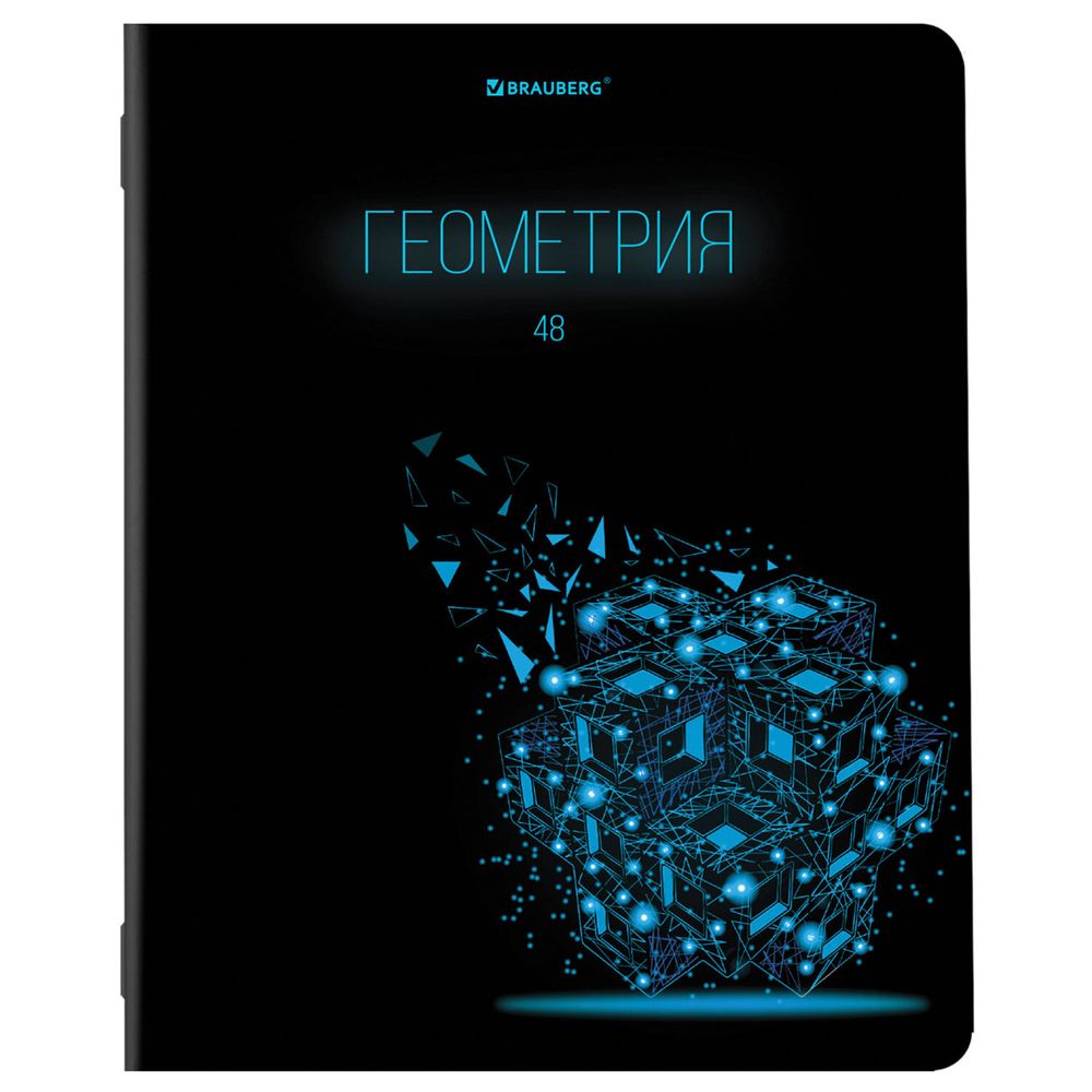 Тетради предметные, КОМПЛЕКТ 12 ПРЕДМЕТОВ, 48 листов, глянцевый УФ-лак, BRAUBERG, "DARK"