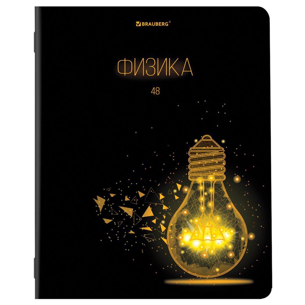 Тетради предметные, КОМПЛЕКТ 12 ПРЕДМЕТОВ, 48 листов, глянцевый УФ-лак, BRAUBERG, "DARK"