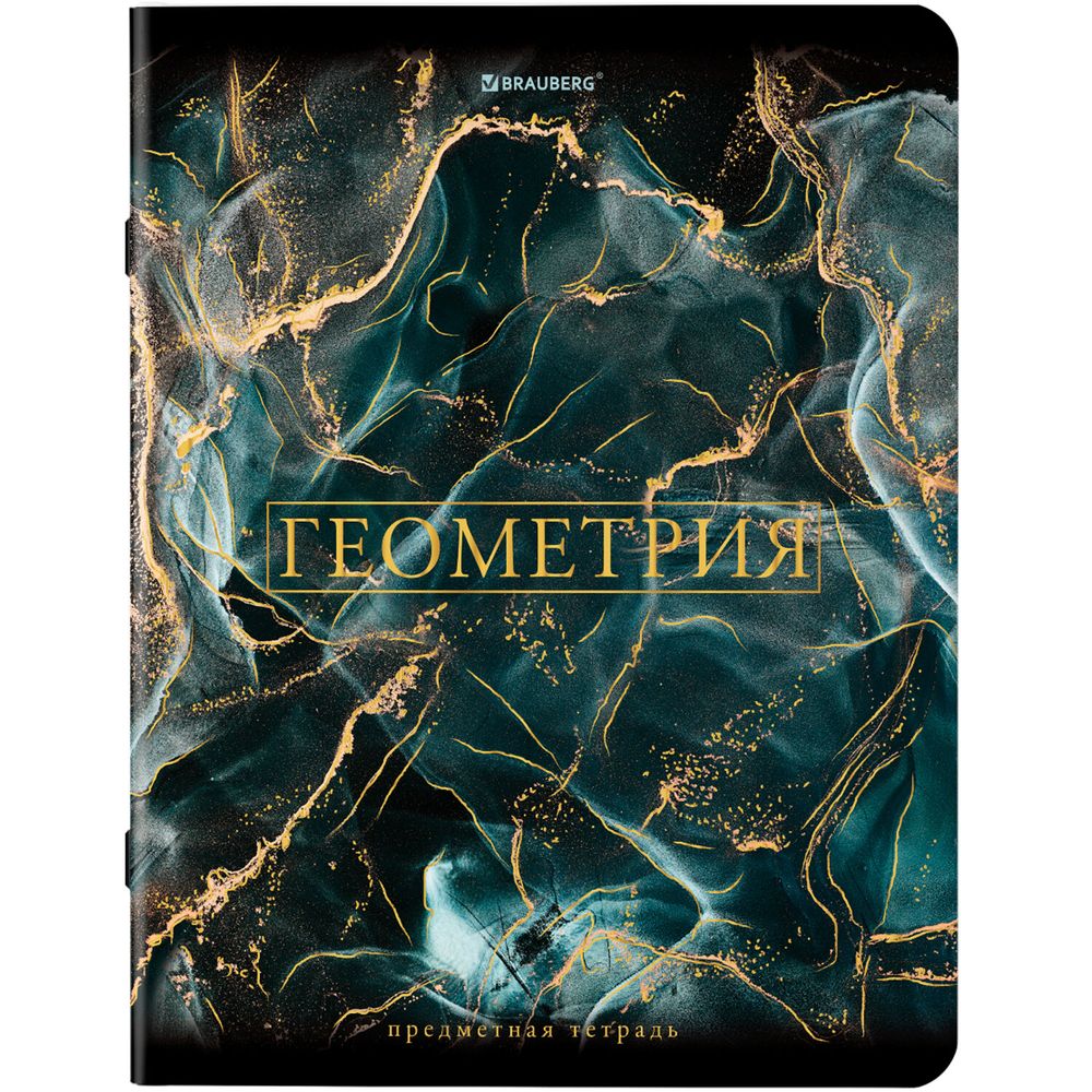 Тетради предметные, КОМПЛЕКТ 12 ПРЕДМЕТОВ, 48 л., SoftTouch, фольга, BRAUBERG, "MARBLE"